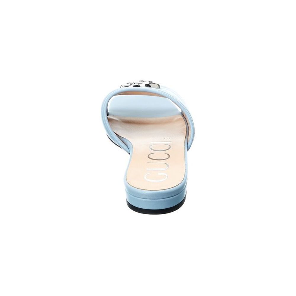 Gucci Double G Matelasse Leather Slide - Picture 3 of 5